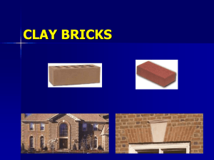Clay bricks