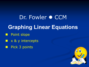 Linear Equations: How to Graph and Solve
