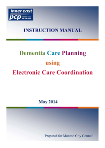 Dementia and Inter-agency Care Planning