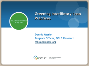 Greening Interlibrary Loan Practices