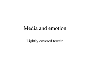 Introduction to media and emotion