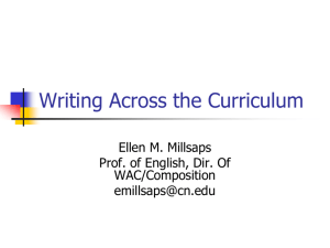 Writing Across the Curriculum