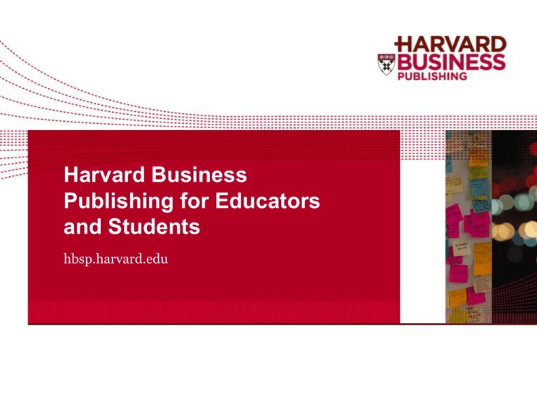 harvard business publishing education que es