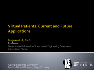 Virtual Patients - Department of Computer & Information Science