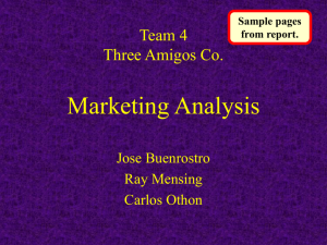 Team 4 Three Amigos Co. Marketing Analysis
