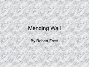 Mending Wall
