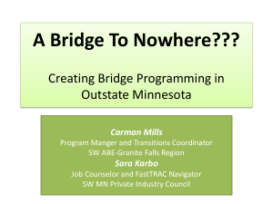 A Bridge to Nowhere Powerpoint