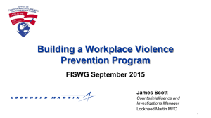 Violence in the Workplace September 2015