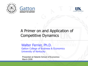 Ferrier HSE Presentation - Gatton College of Business and Economics