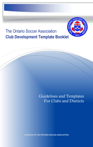 Responsibilities of - Ontario Soccer Association