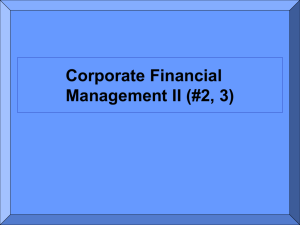 Corporate Financial Management II