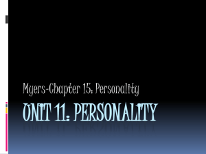 Unit 11: Personality