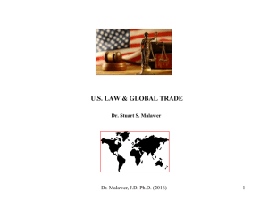 US - Global Trade Relations