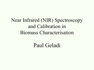 near infrared spectroscopy and calibration in biomass