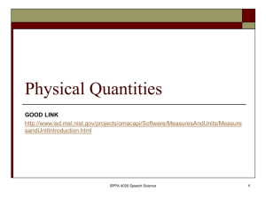 Slides: Physical Quantities ()