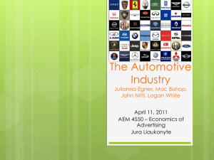 The Automotive Industry Julianna Egner, Mac Bishop, John