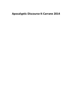 Apocalyptic Discourse K-Carrane 2014