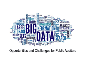 Big data analytics - INTOSAI Working Group on IT Audit