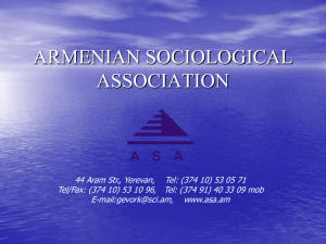 44 Aram Str., Yerevan, Tel: (374 10) 53 05 71 Tel/Fax: (374 10) 53
