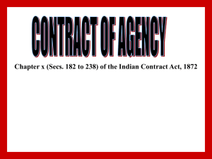 Contract Of Agency
