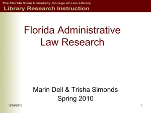 PPT - Florida State University College of Law