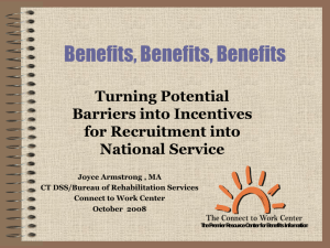 Benefits, Benefits, Benefits - National Service Inclusion Project