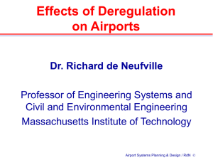 Effects of Deregulation on Airports