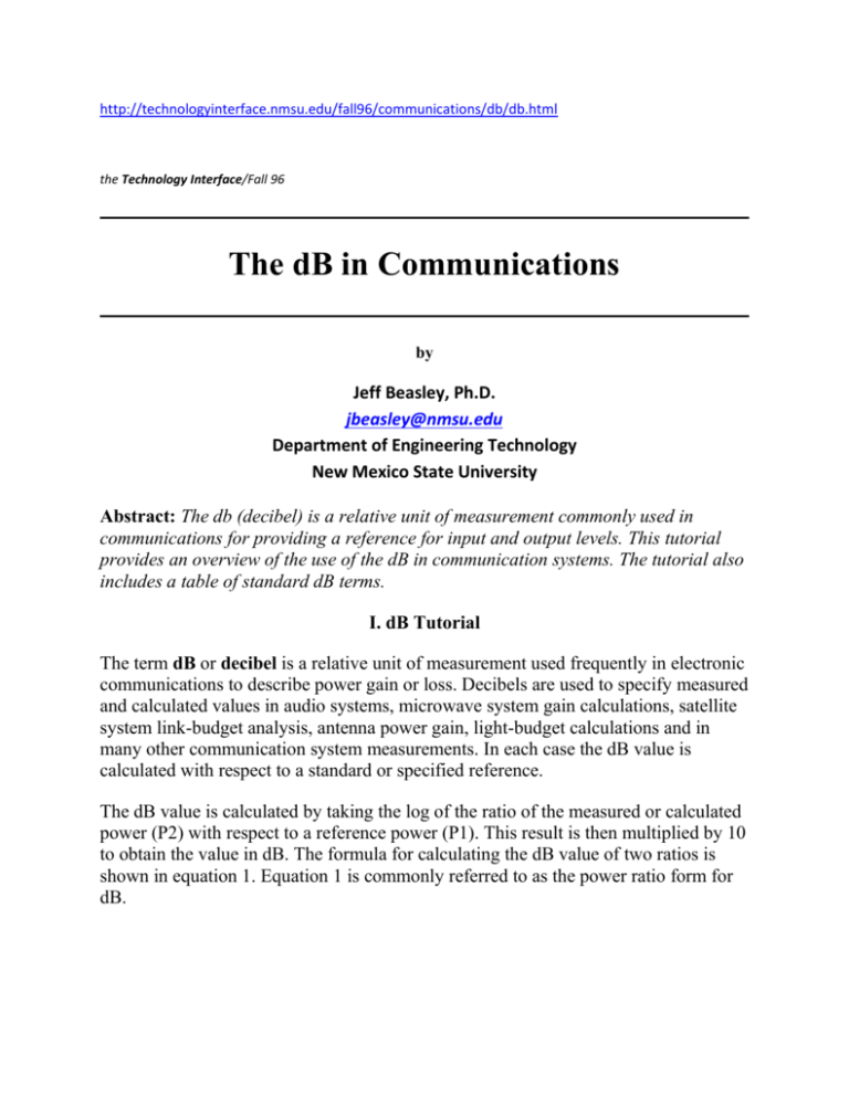 the-db-in-communication-univ-of-nm-beasley