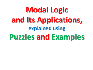 Modal and Deontic Logic Derivations.