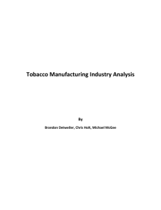 Tobacco Manufacturing Industry Analysis