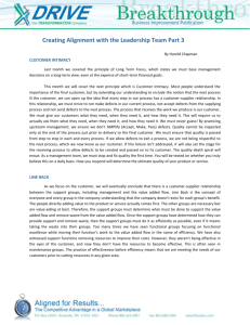 Creating Alignment with the Leadership Team Part 3
