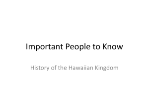 People to know of Ancient Hawaii