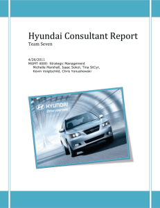 Hyundai Strategic Management Analysis - Livin' It Up