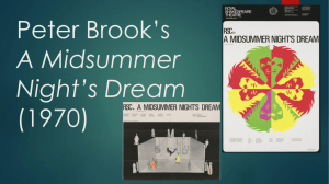 Peter Brook*s A Midsummer Night*s Dream (1970)