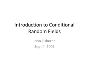 How to compute a conditional random field