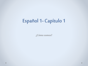 Español 1- Capítulo 1 - Madison County Schools