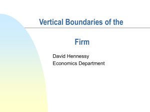 Vertical Boundaries of the Firm