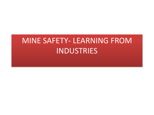 mine safety- learning from industries