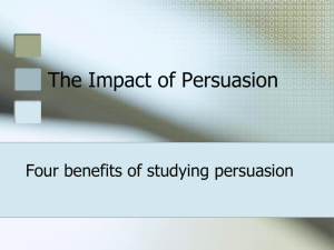 Impact of Persuasion