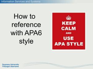 APA Referencing (new window) - Blackboard