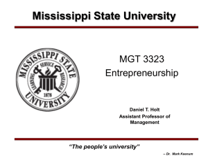 CONOPS Elements - MISWeb - Mississippi State University