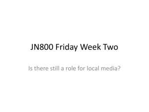 JN800 Wednesday Week Two