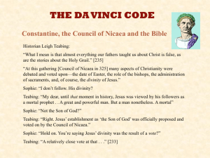 Da Vinci Code and Church Histor