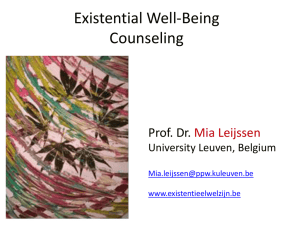 Existential wellbeing counseling