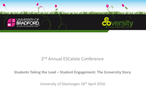 Student Engagement: The Ecoversity Story
