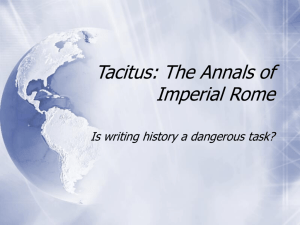 Tacitus: The Annals of Imperial Rome