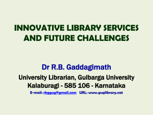 Innovation in Library Systems