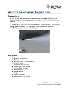 A 2.2.4 Rocket Engine Test
