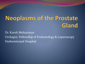 Neoplasms of the Prostate Gland