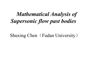 Mathematical analysis of supersonic flow past bodies